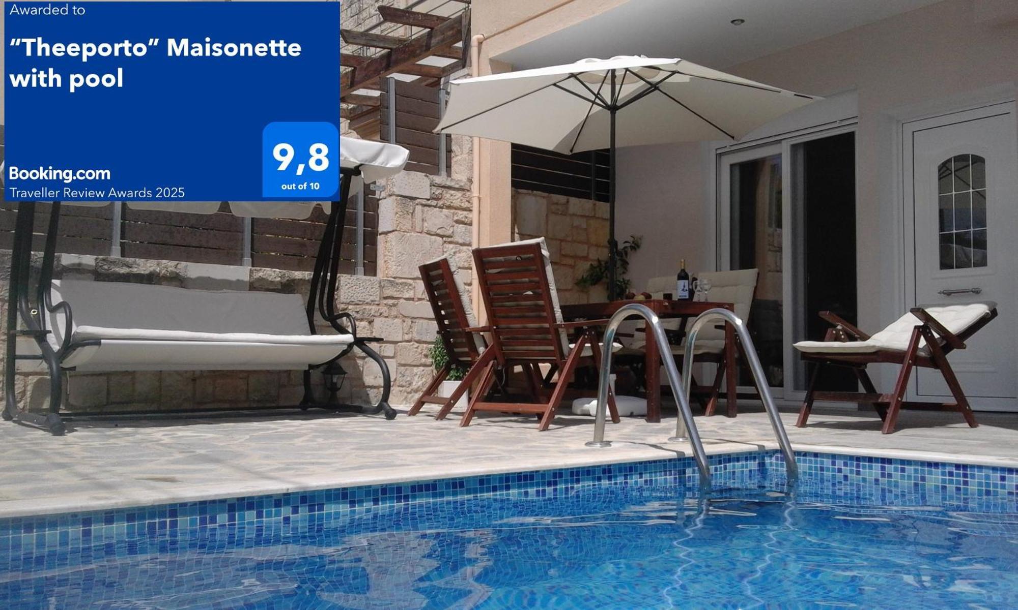 “Theeporto” Maisonette With Pool Goúves Eksteriør bilde